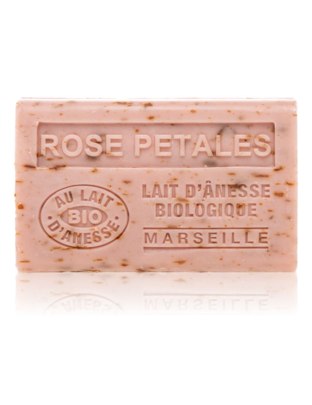 SAVON ROSE PÉTALES AU LAIT D'ÂNESSE BIO 125GR