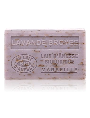 SAVON AU LAIT D'ÂNESSE BIO LAVANDE AVEC FLEURS