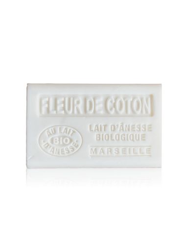 SAVON AU LAIT D'ÂNESSE BIO - FLEUR DE COTON