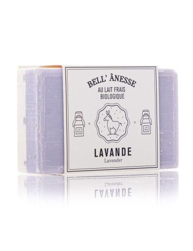 SAVON BI FACE AU LAIT D'ÂNESSE BIO LAVANDE