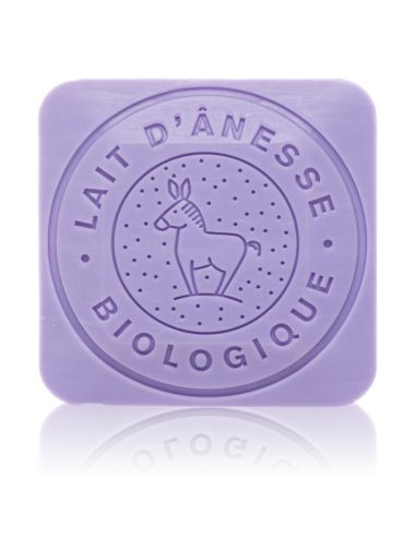 SAVON CARRÉ AU LAIT D'ÂNESSE BIO LAVANDE