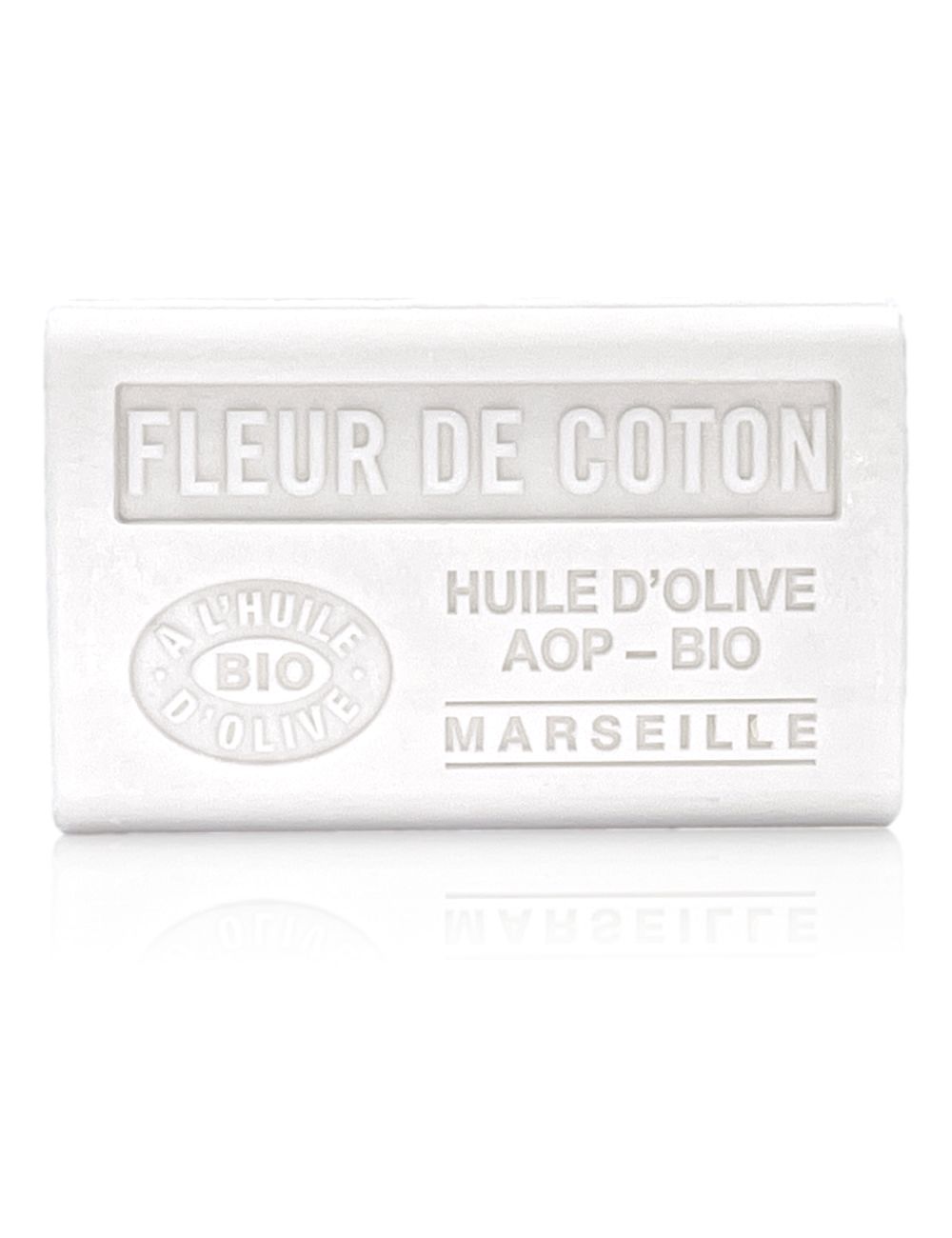 SAVON À L'HUILE D'OLIVE AOP - BIO FLEUR DE COTON