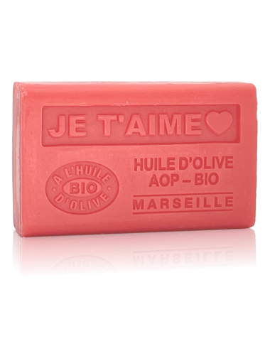 SAVON À L'HUILE D'OLIVE AOP - BIO JE T'AIME AVEC UN COEUR