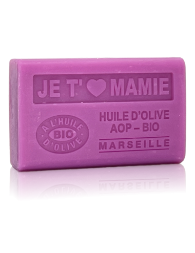 SAVON À L'HUILE D'OLIVE AOP - BIO JE T'AIME MAMIE