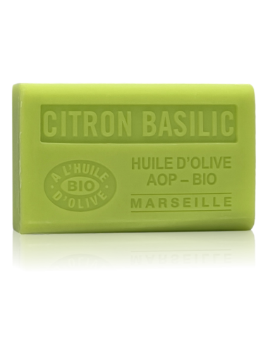 SAVON À L'HUILE D' OLIVE AOP - BIO CITRON BASILIC