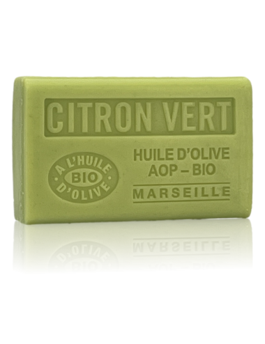 SAVON À L'HUILE D'OLIVE AOP-BIO CITRON VERT