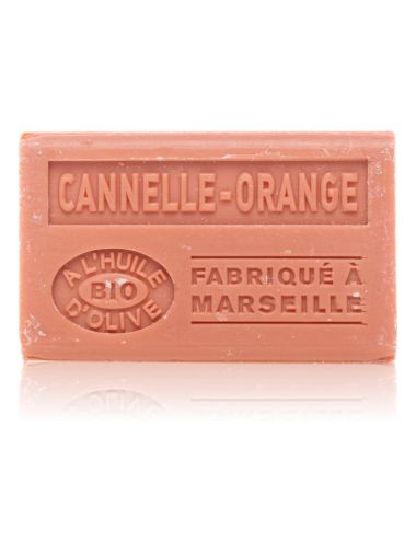 SAVON À L'HUILE D'OLIVE BIO CANNELLE ORANGE EXFOLIANT