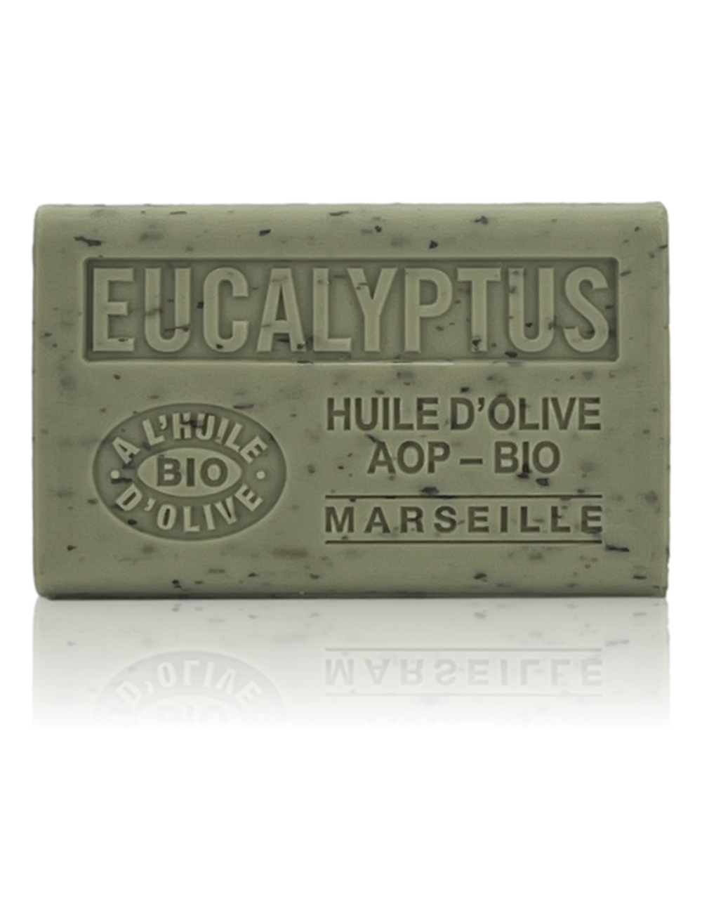 SAVON À L'HUILE D'OLIVE AOP-BIO EUCALYPTUS EXFOLIANT