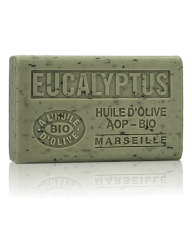 SAVON À L'HUILE D'OLIVE AOP-BIO EUCALYPTUS EXFOLIANT