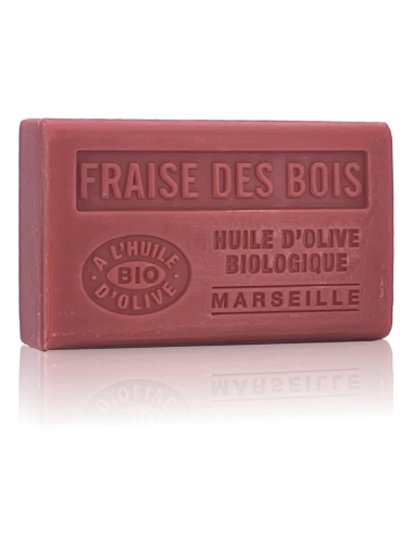 SAVON À L'HUILE D'OLIVE AOP-BIO FRAISE DES BOIS