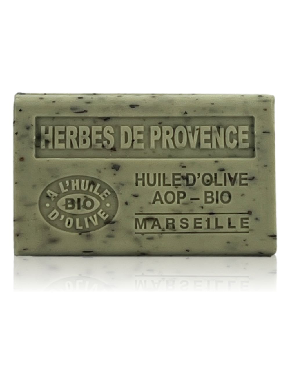 SAVON À L'HUILE D'OLIVE AOP-BIO HERBES DE PROVENCE EXFOLIANT