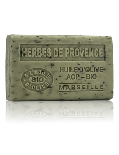 SAVON À L'HUILE D'OLIVE AOP-BIO HERBES DE PROVENCE EXFOLIANT