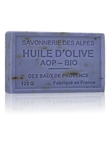 SAVON À L'HUILE D'OLIVE AOP-BIO LAVANDE BROYÉE