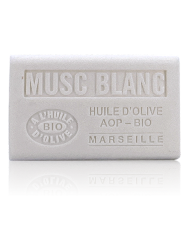 SAVON À L'HUILE D'OLIVE AOP-BIO MUSC BLANC