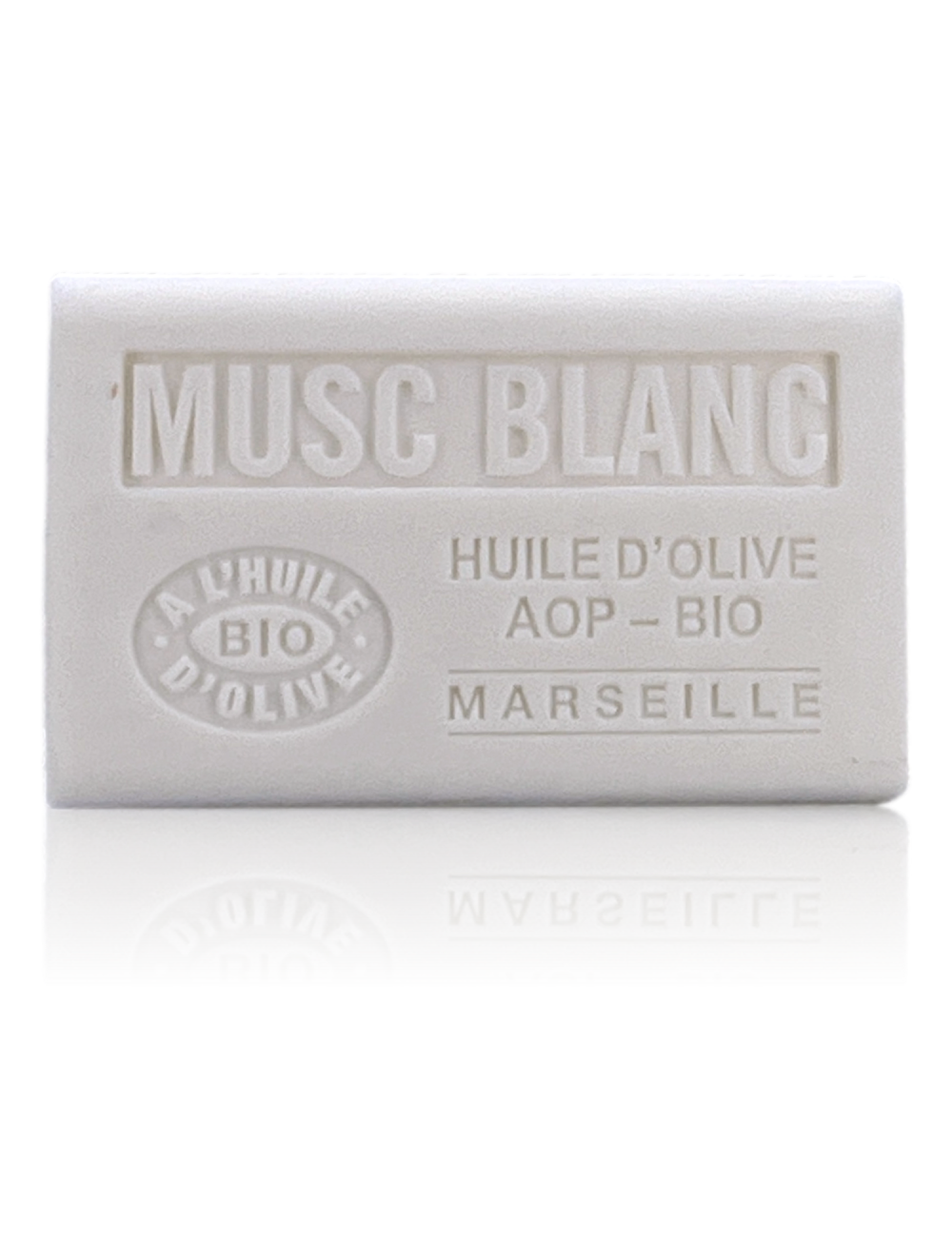 SAVON À L'HUILE D'OLIVE AOP-BIO MUSC BLANC