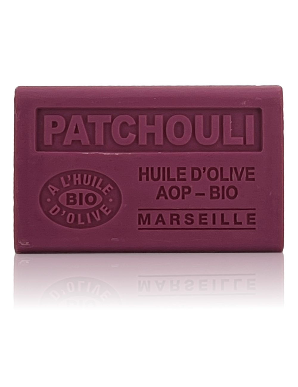 SAVON À L'HUILE D'OLIVE AOP-BIO PATCHOULI