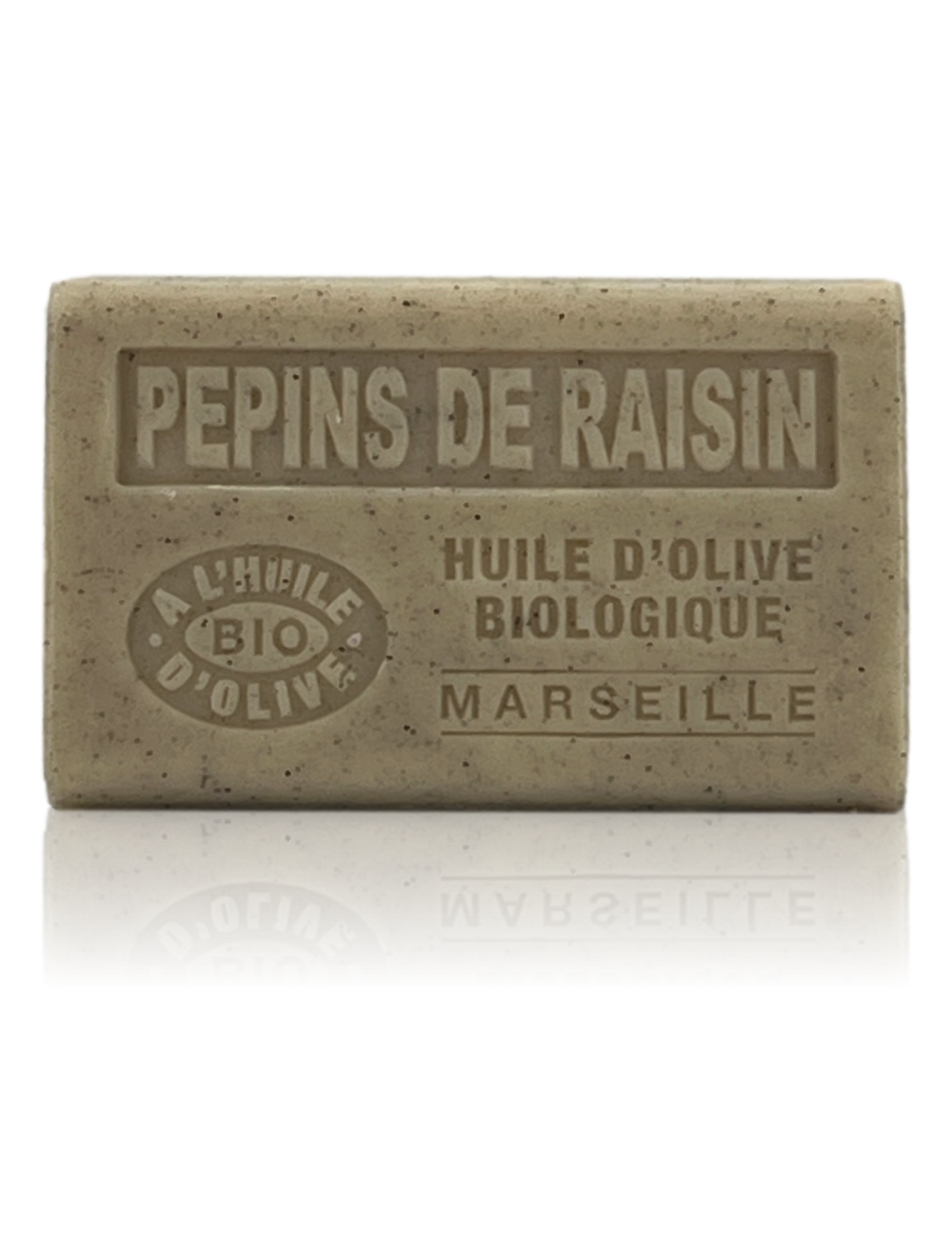 SAVON À L'HUILE D'OLIVE BIO PEPINS DE RAISIN EXFOLIANT