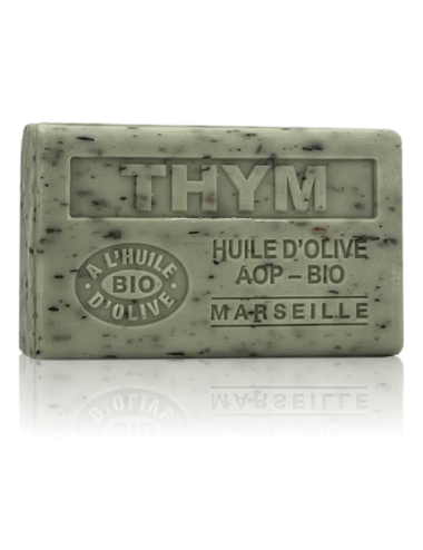 SAVON À L'HUILE D'OLIVE AOP-BIO THYM EXFOLIANT