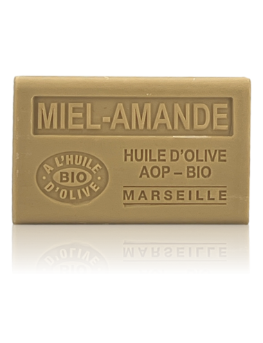 SAVON À L'HUILE D'OLIVE AOP-BIO MIEL AMANDE