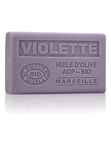 SAVON À L'HUILE D'OLIVE AOP-BIO VIOLETTE