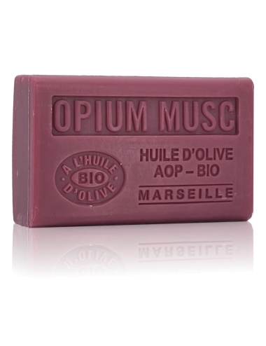 SAVON À L'HUILE D'OLIVE AOP-BIO OPIUM MUSC